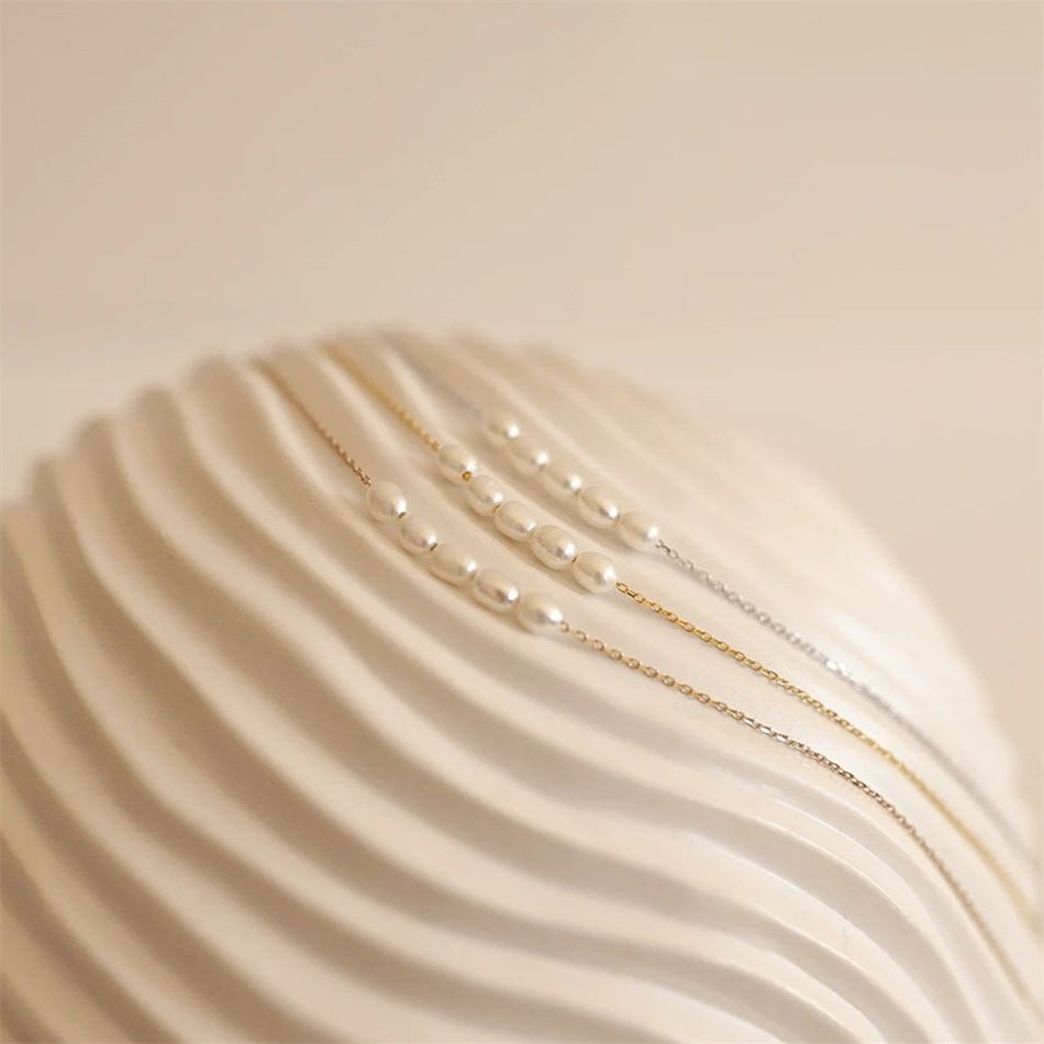 PURE PEARL FIVE PEARLS NECKLACE