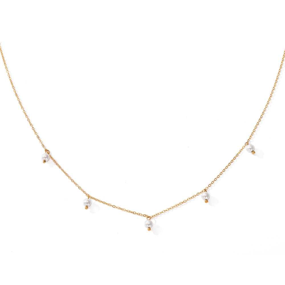 Pure Pearl Quintuple Kette