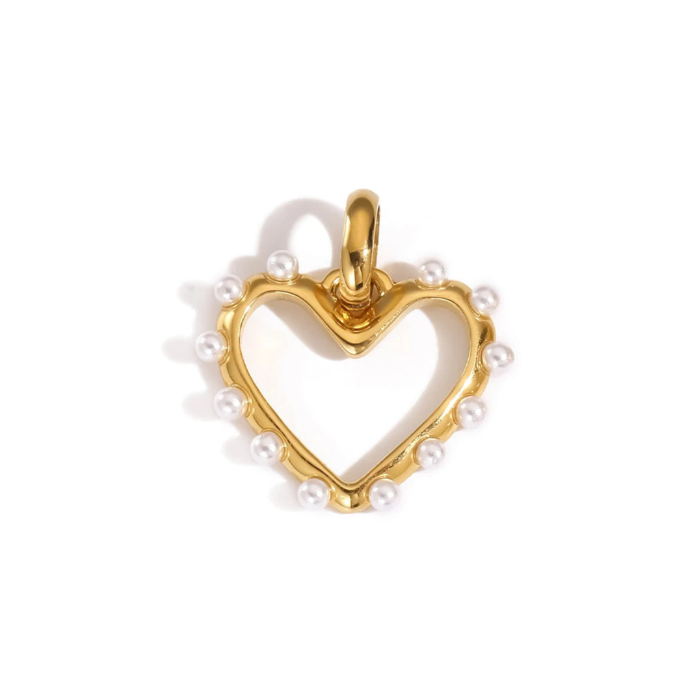 Perlenherz Charm