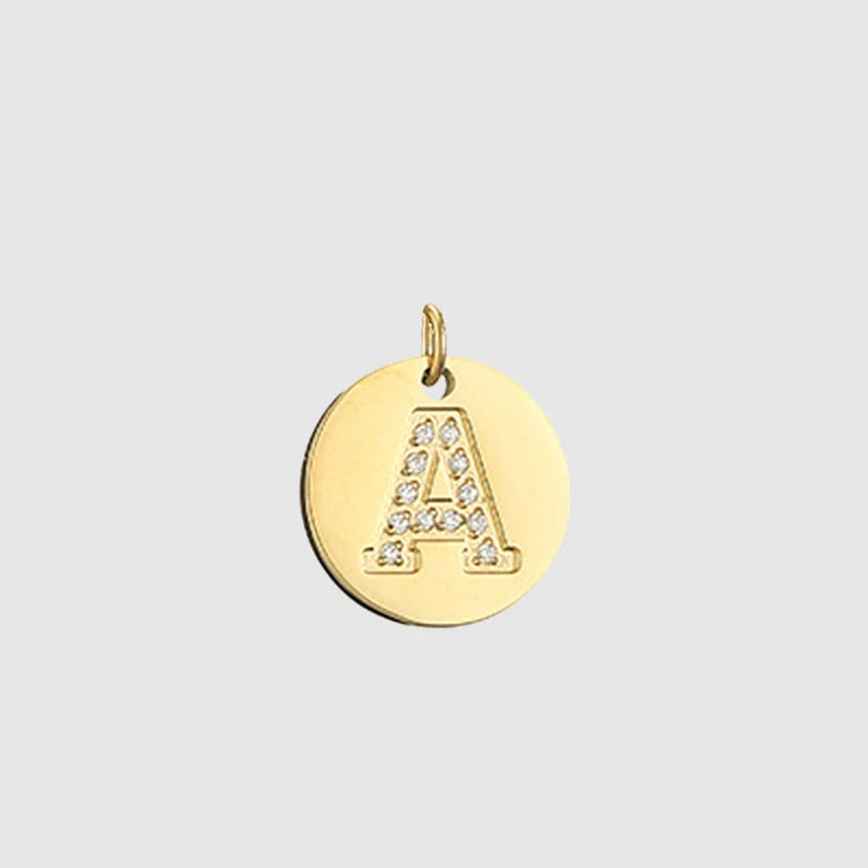 Zirkon Buchstaben Charm