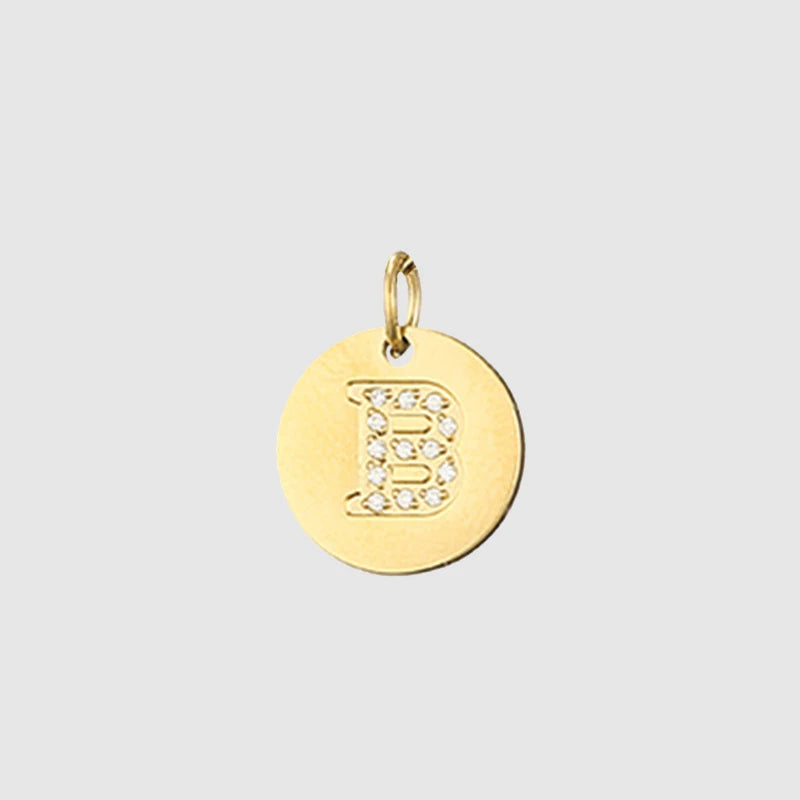 Zirkon Buchstaben Charm