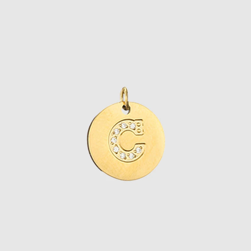 Zirkon Buchstaben Charm