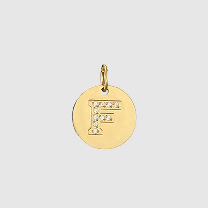 Zirkon Buchstaben Charm