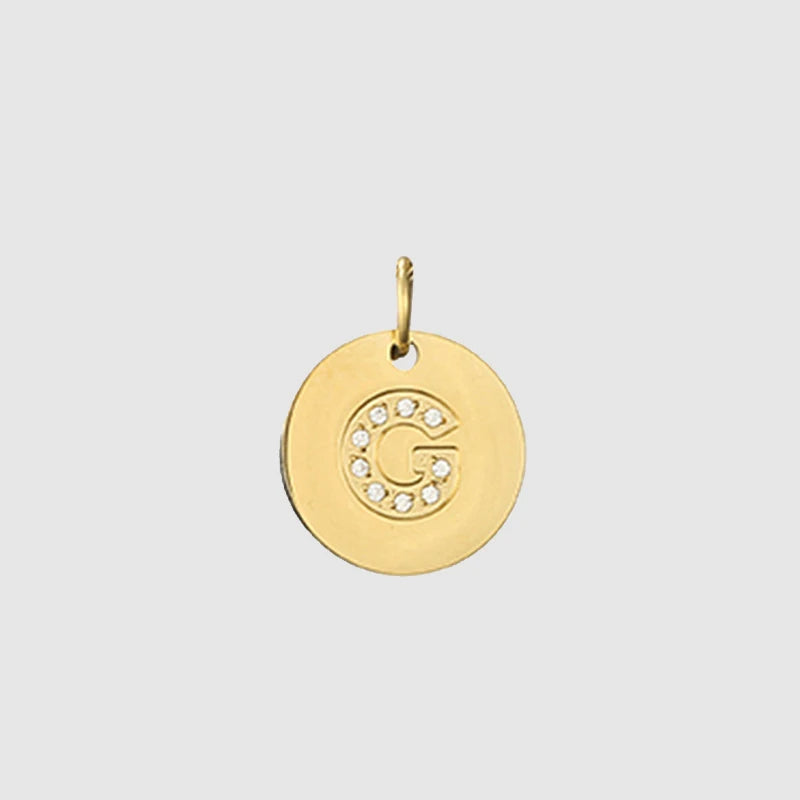 Zirkon Buchstaben Charm