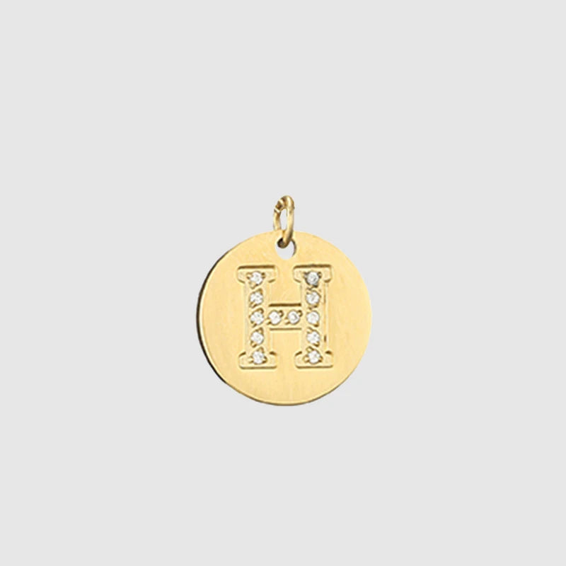 Zirkon Buchstaben Charm