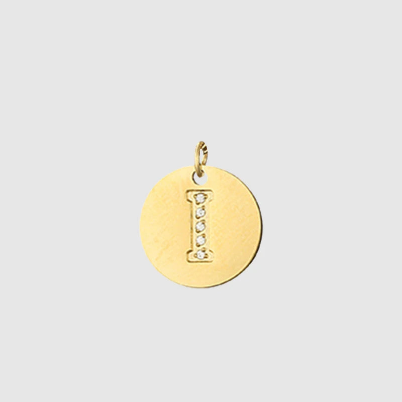Zirkon Buchstaben Charm