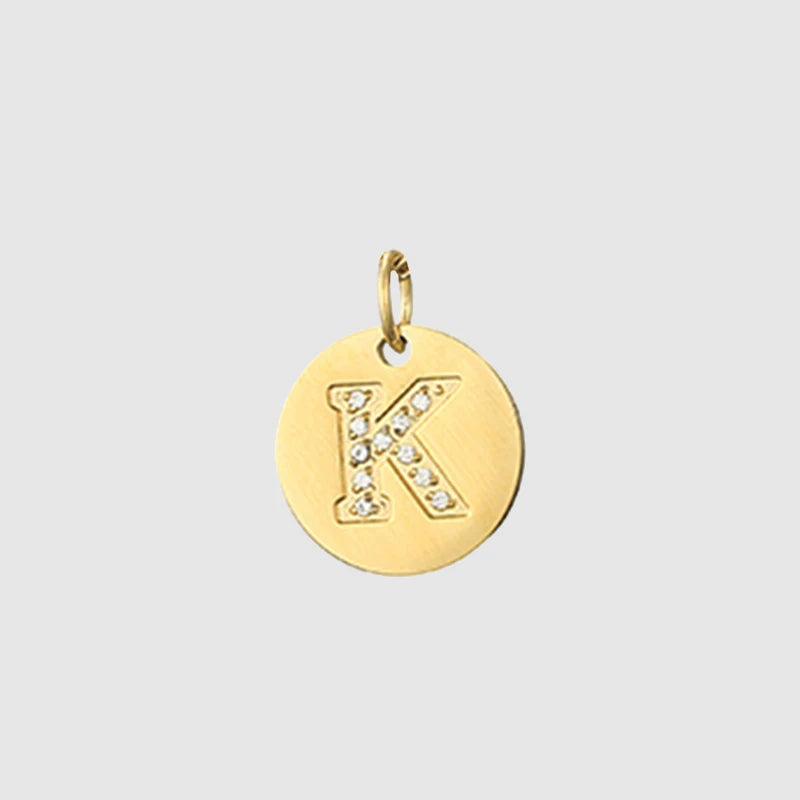 Zirkon Buchstaben Charm