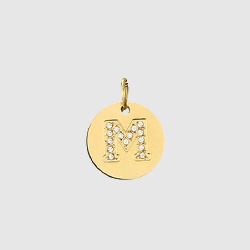 Zirkon Buchstaben Charm