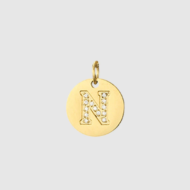 Zirkon Buchstaben Charm