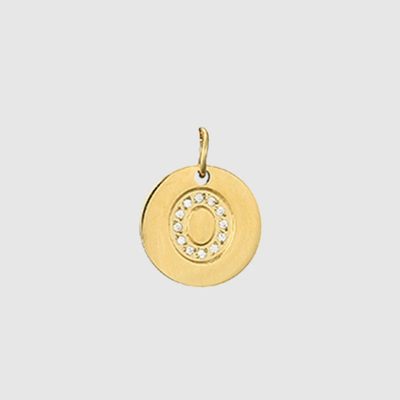 Zirkon Buchstaben Charm