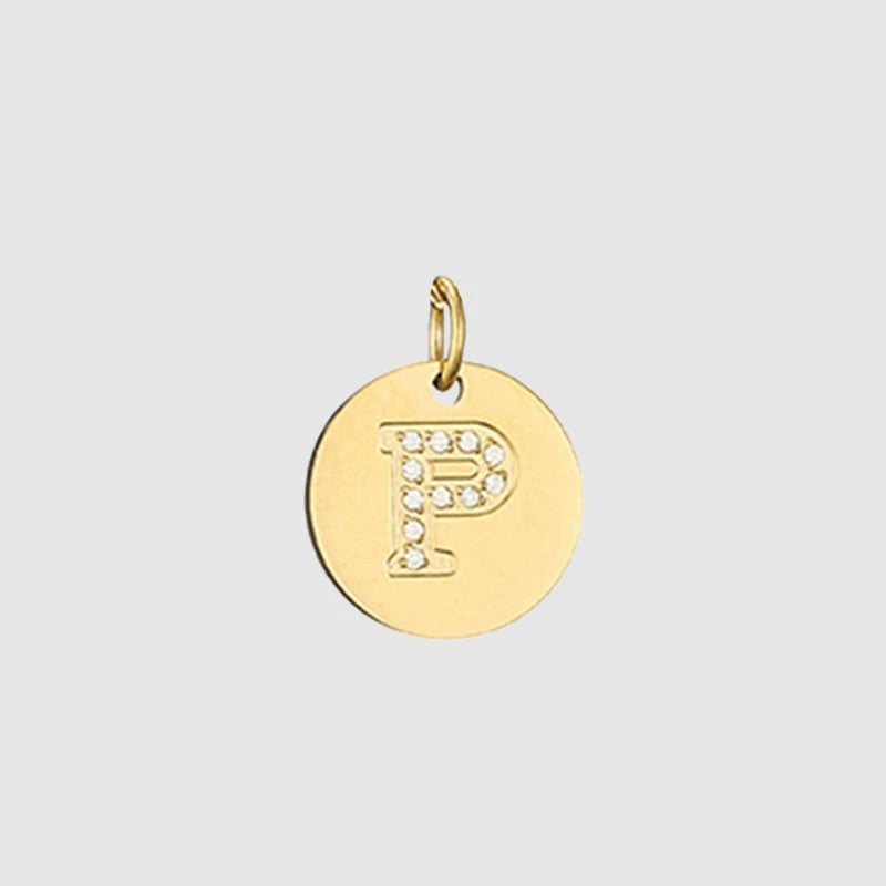 Zirkon Buchstaben Charm