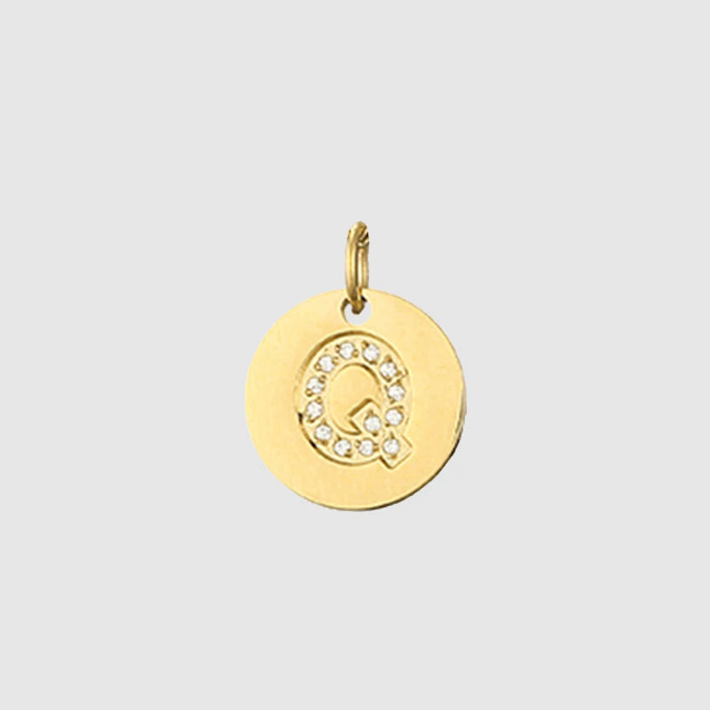 Zirkon Buchstaben Charm