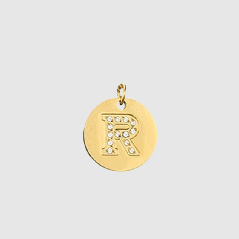 Zirkon Buchstaben Charm