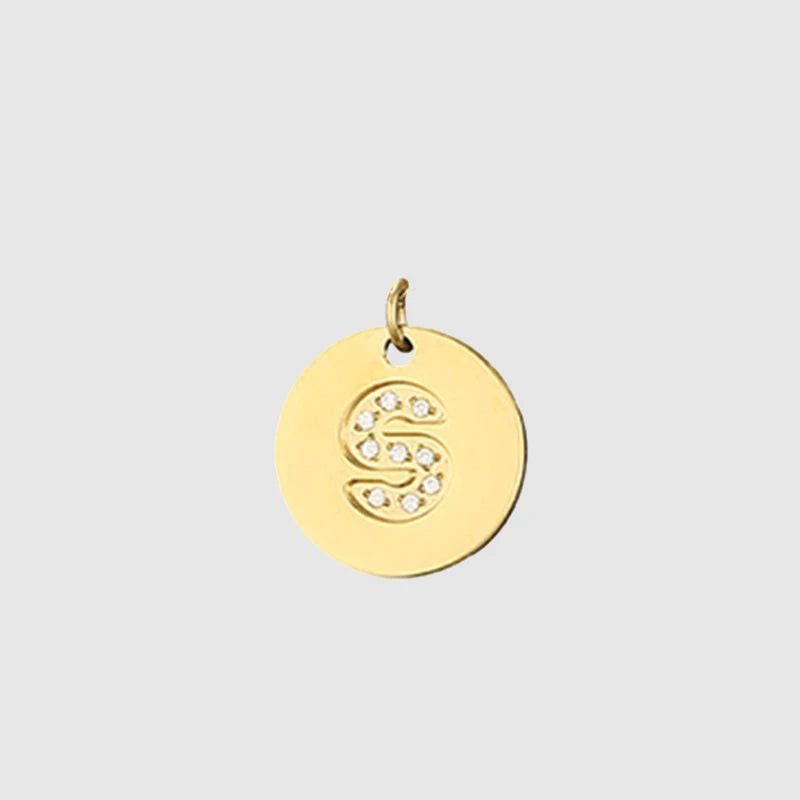 Zirkon Buchstaben Charm