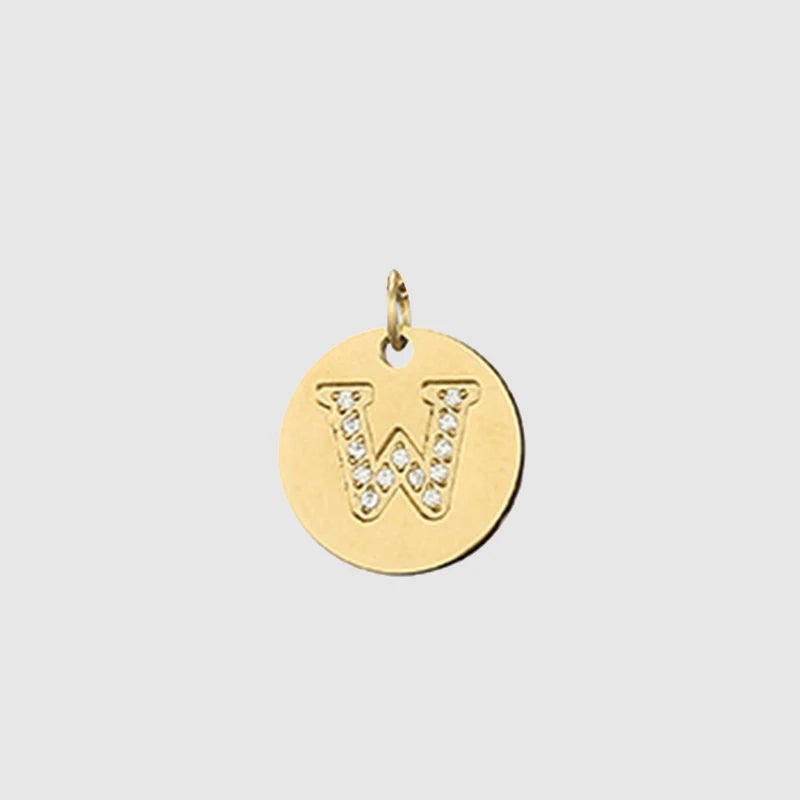 Zirkon Buchstaben Charm