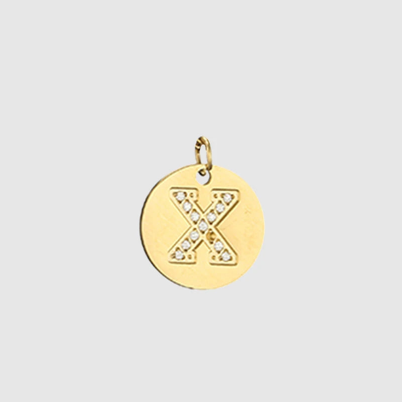 Zirkon Buchstaben Charm
