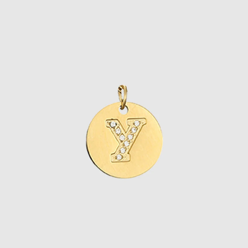 Zirkon Buchstaben Charm