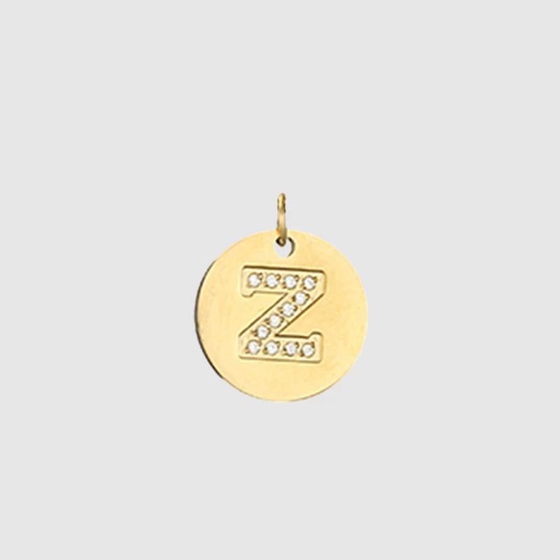 Zirkon Buchstaben Charm