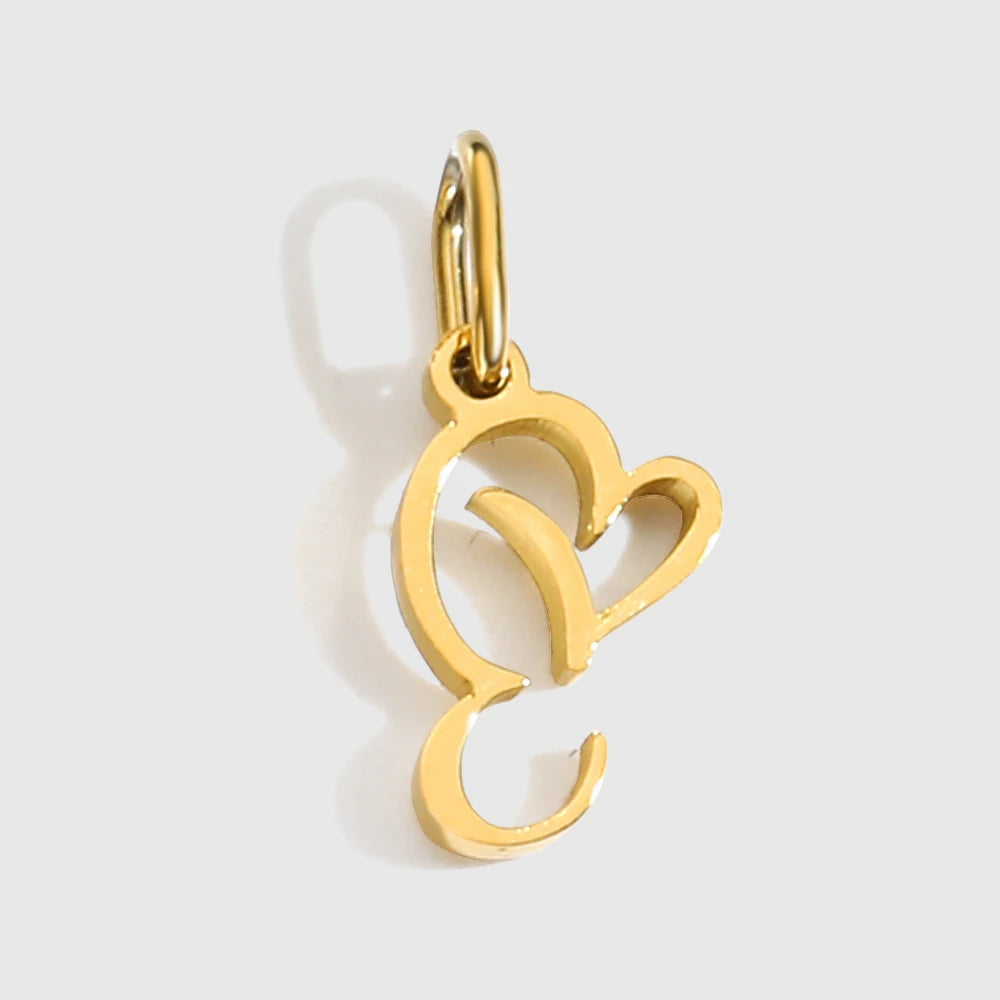 Herzbuchstaben Charm