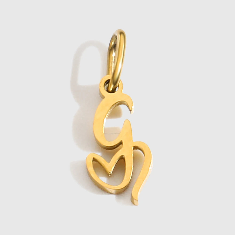 Herzbuchstaben Charm