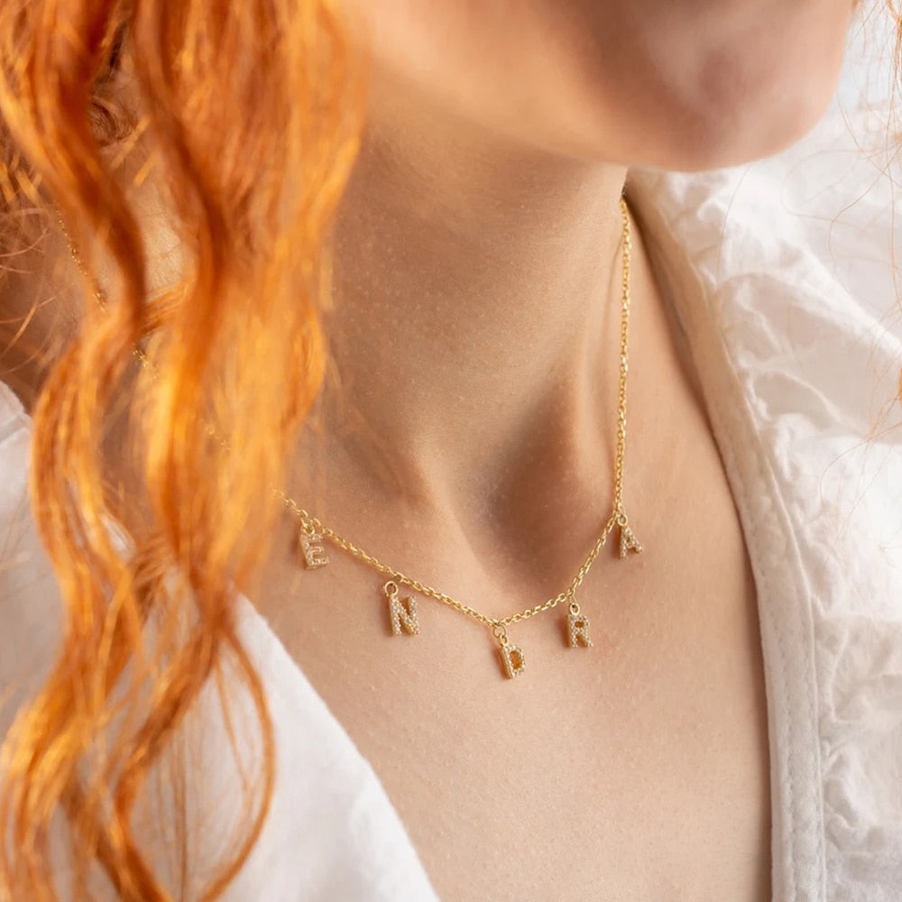 ZIRCONIA NAME NECKLACE