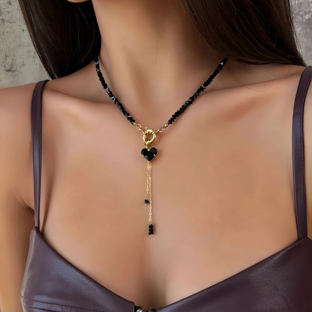 Kristall-Love Charm Kette