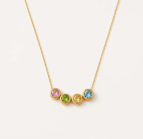 Geburtsstein-Charm + Kette Set