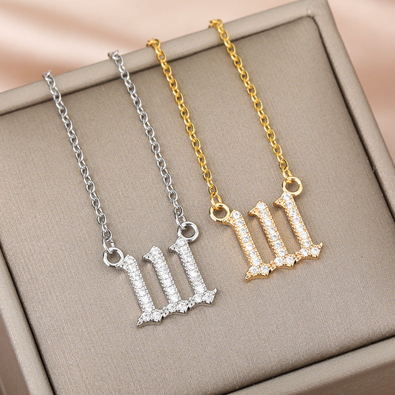 Angel Number Zirkonia Kette