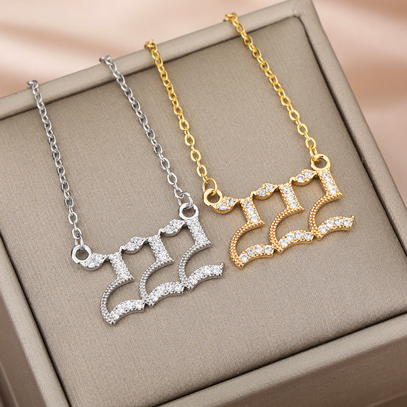 Angel Number Zirkonia Kette