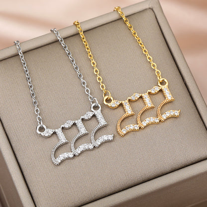 Angel Number Zirkonia Kette
