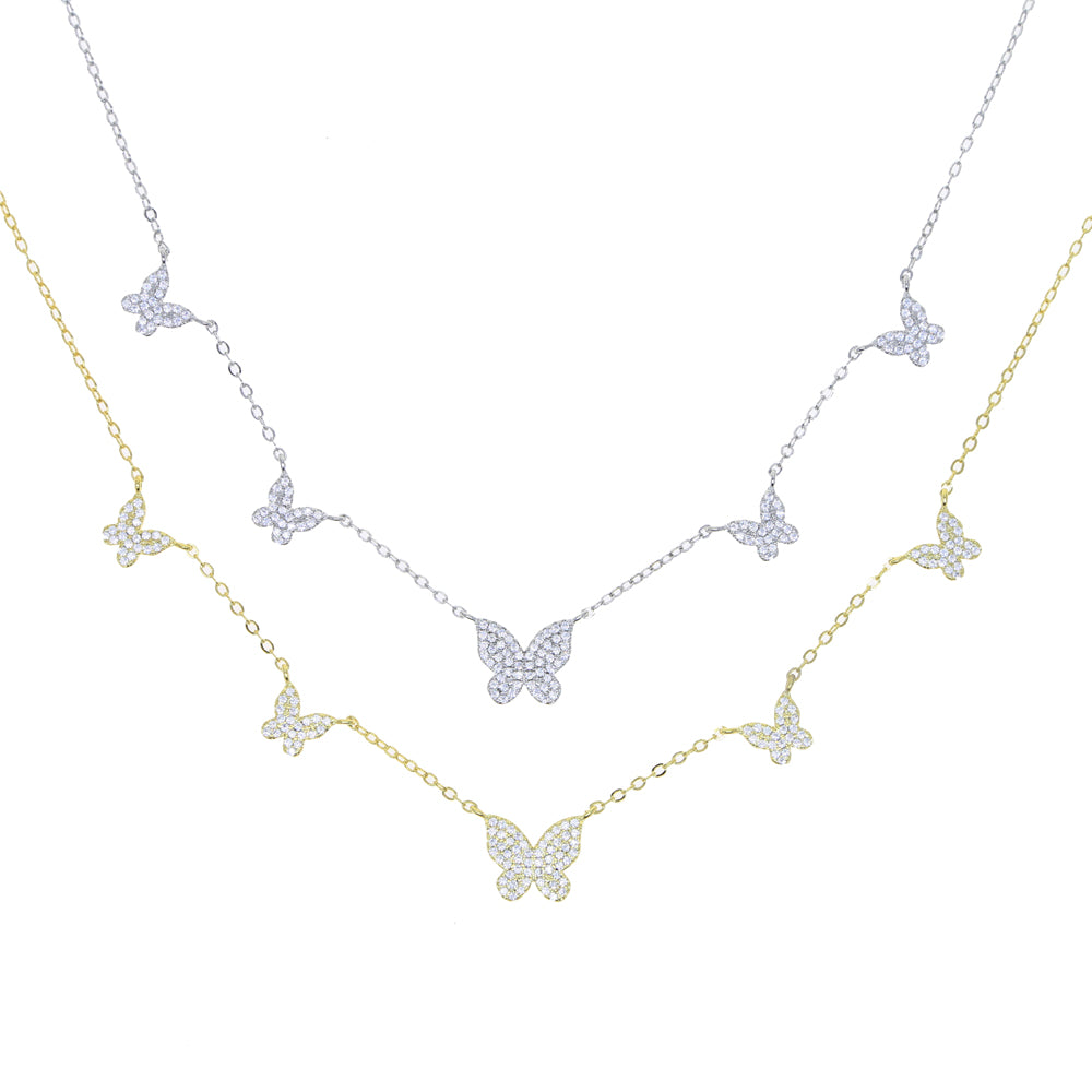 BUTTERFLY NECKLACE 925 SILVER
