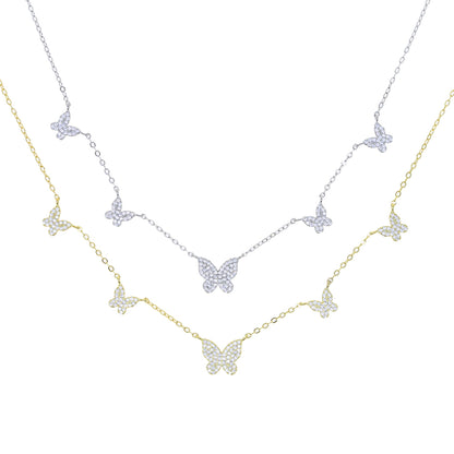 BUTTERFLY NECKLACE 925 SILVER