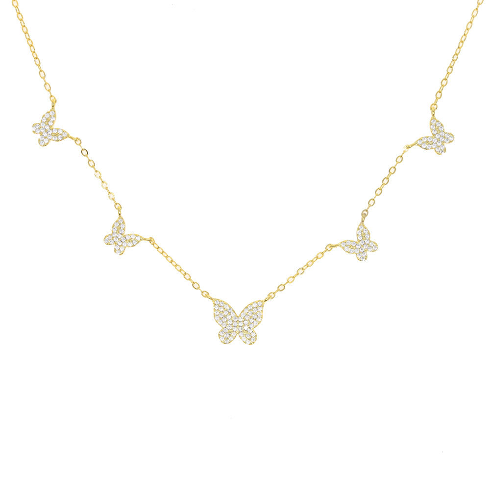 BUTTERFLY NECKLACE 925 SILVER