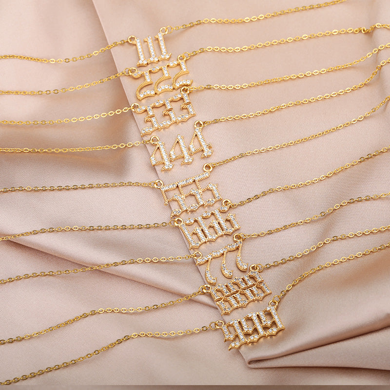 Angel Number Zirkonia Kette