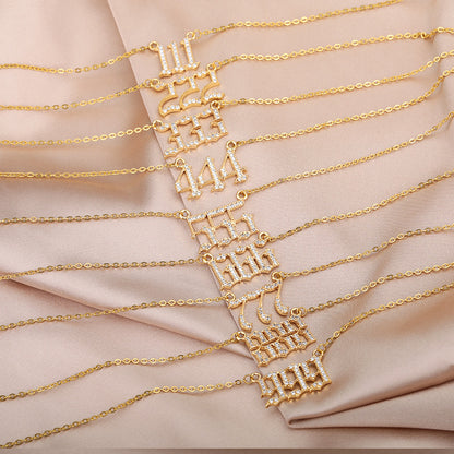 Angel Number Zirkonia Kette