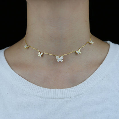 BUTTERFLY NECKLACE 925 SILVER