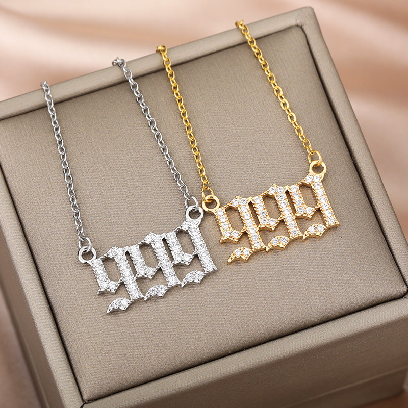 Angel Number Zirkonia Kette