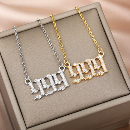 Angel Number Zirkonia Kette