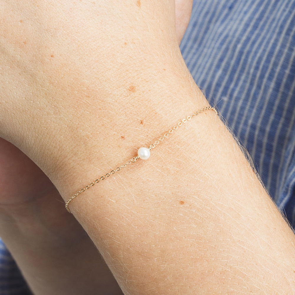 Pure Pearl Orb Armband