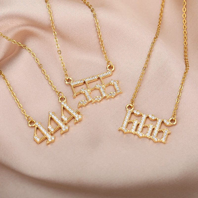 Angel Number Zirkonia Kette