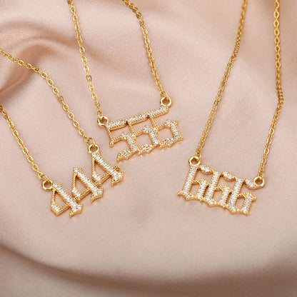 Angel Number Zirkonia Kette