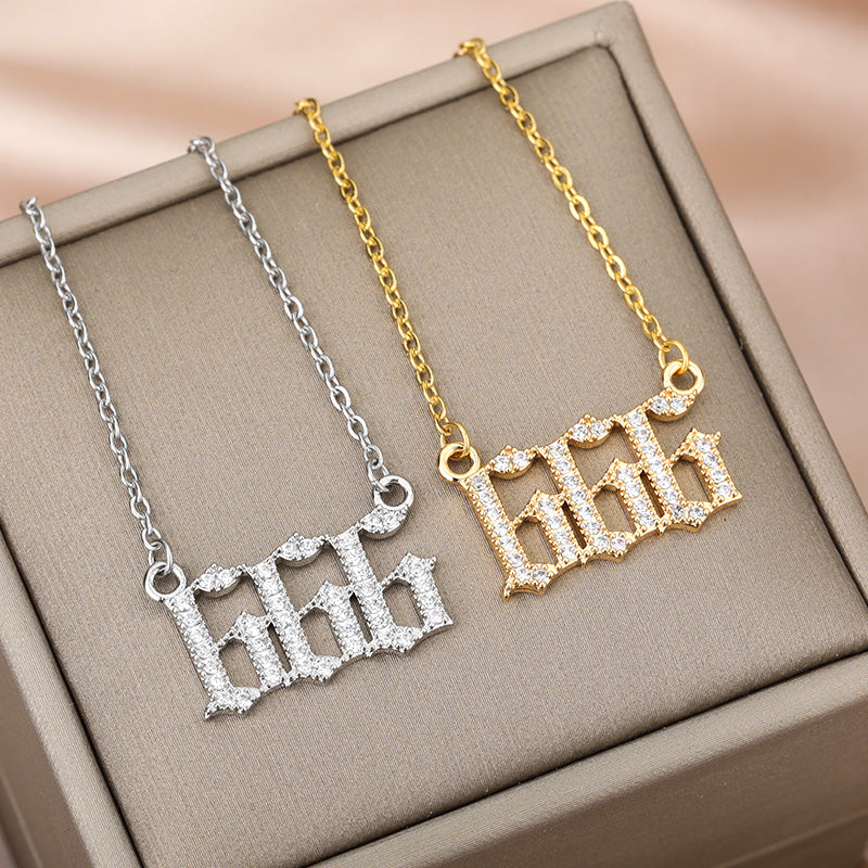 Angel Number Zirkonia Kette