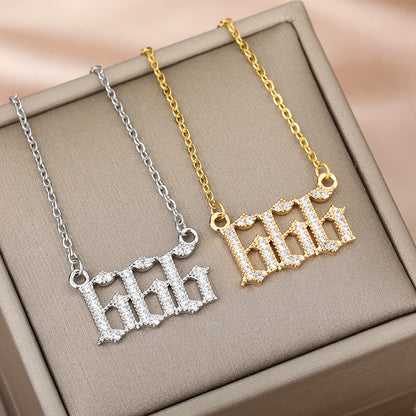 Angel Number Zirkonia Kette