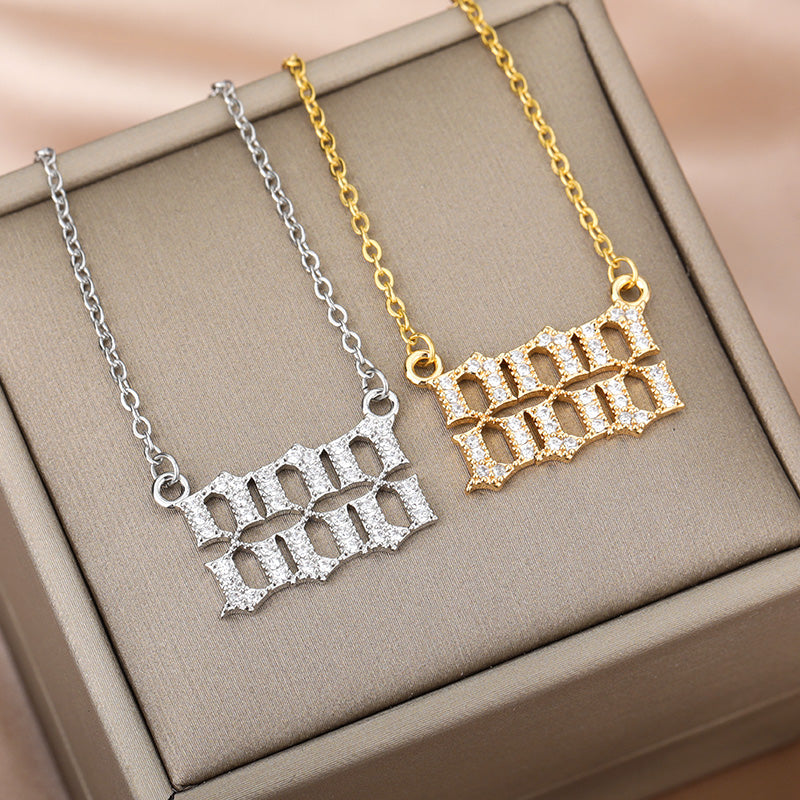Angel Number Zirkonia Kette