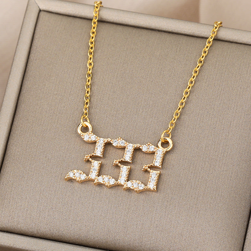 Angel Number Zirkonia Kette