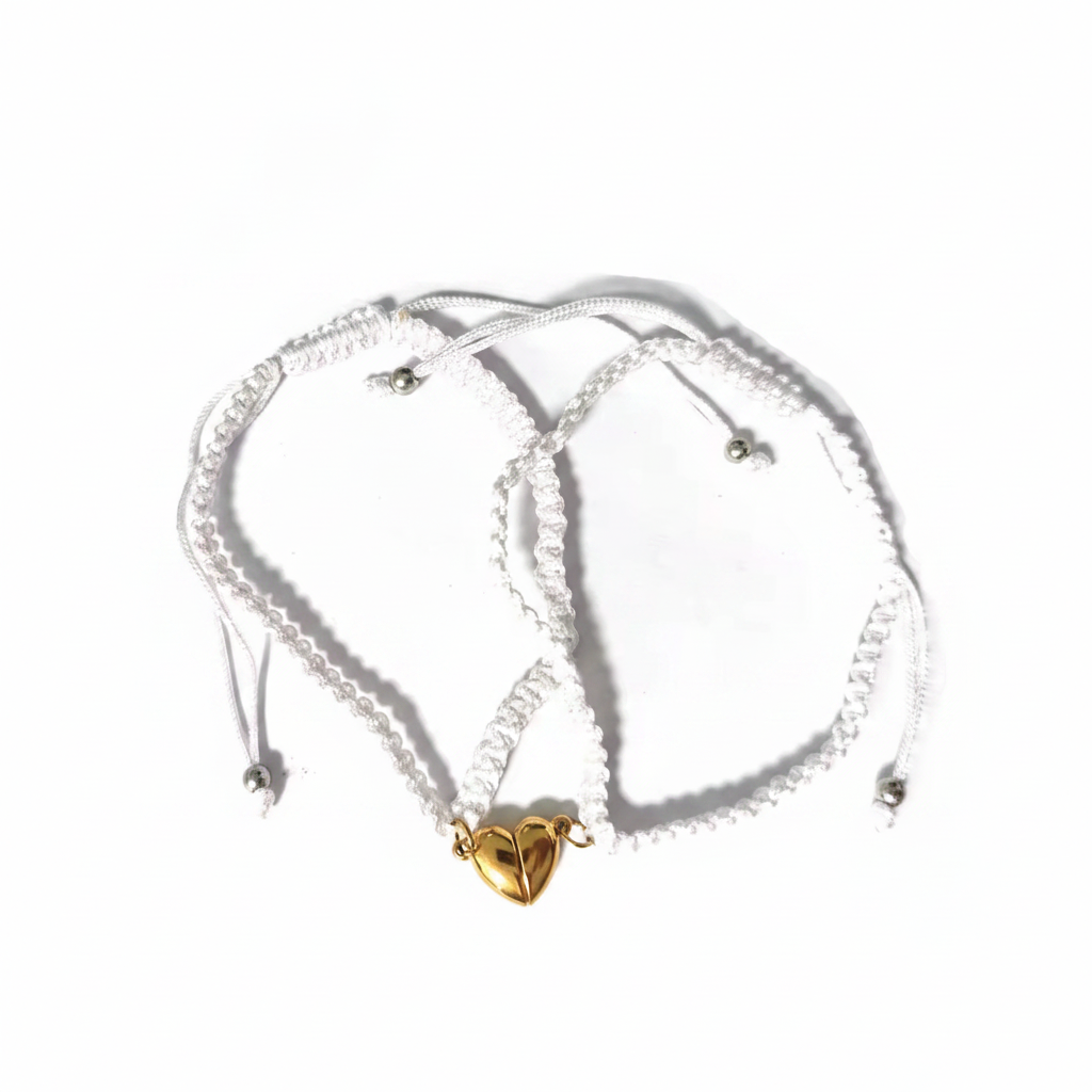 Partnerarmbänder Stoff mit Magneten