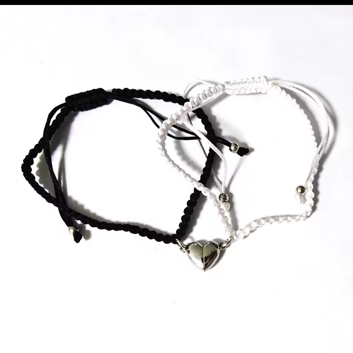 Partnerarmbänder Stoff mit Magneten