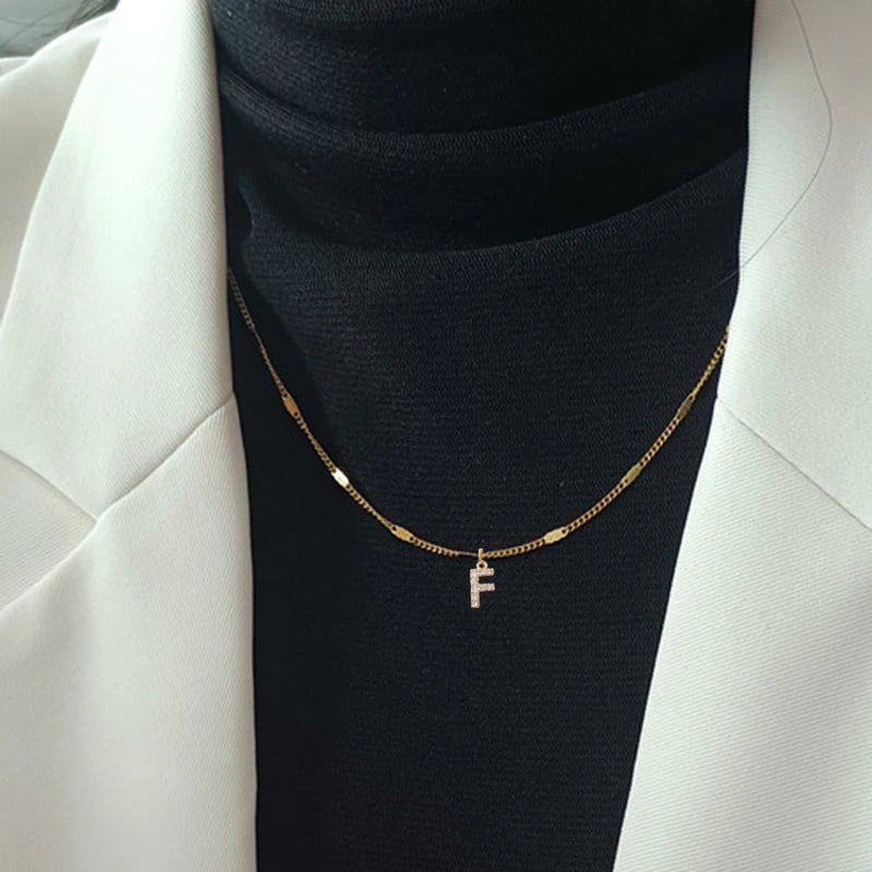 Initial Pailletten Kette