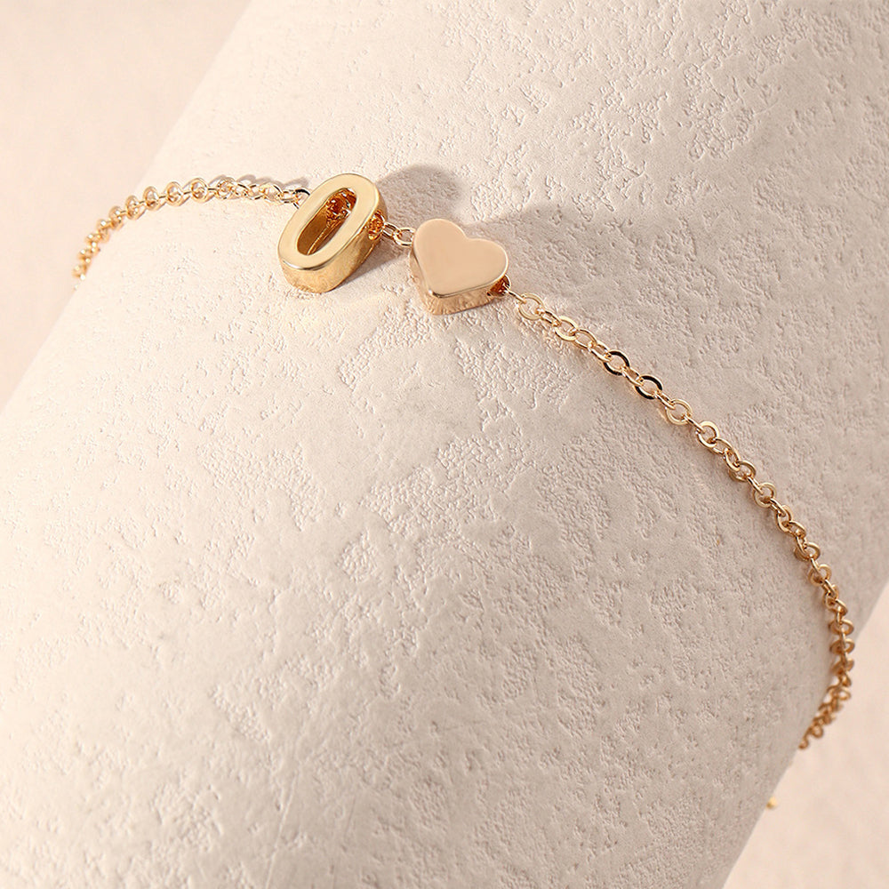 Herz Buchstaben Armband