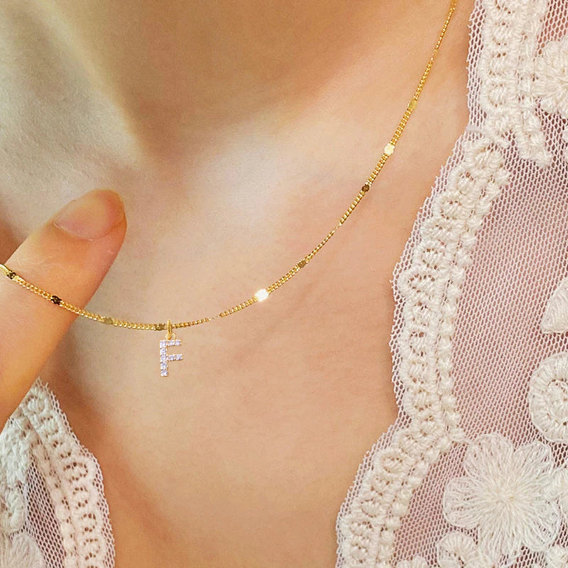 Initial Pailletten Kette